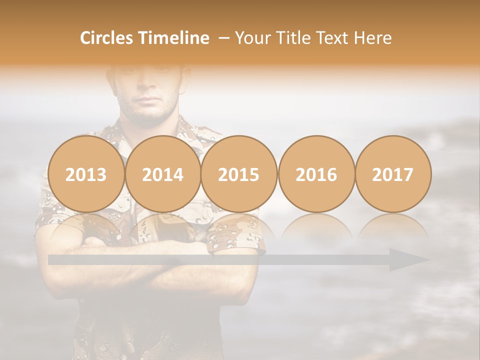 Tropical Iraq Army PowerPoint Template