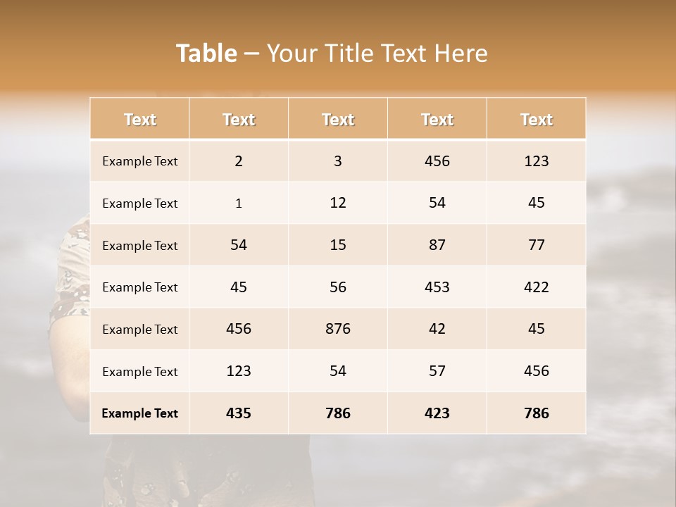 Tropical Iraq Army PowerPoint Template
