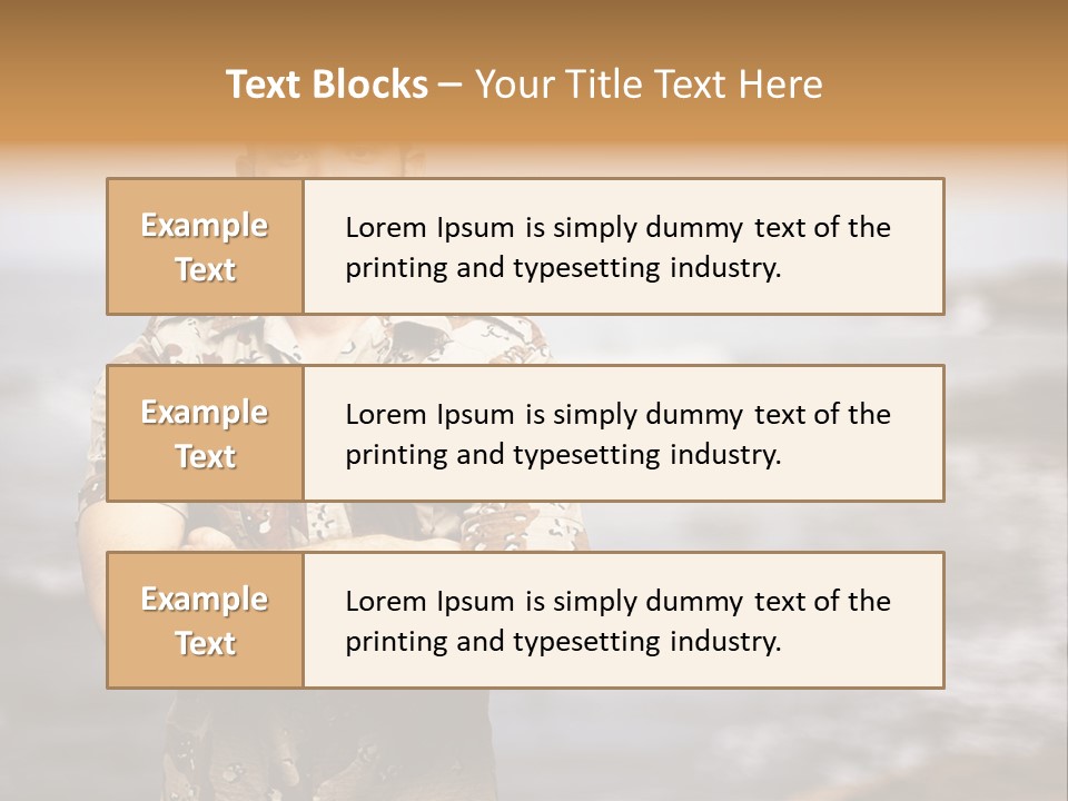 Tropical Iraq Army PowerPoint Template
