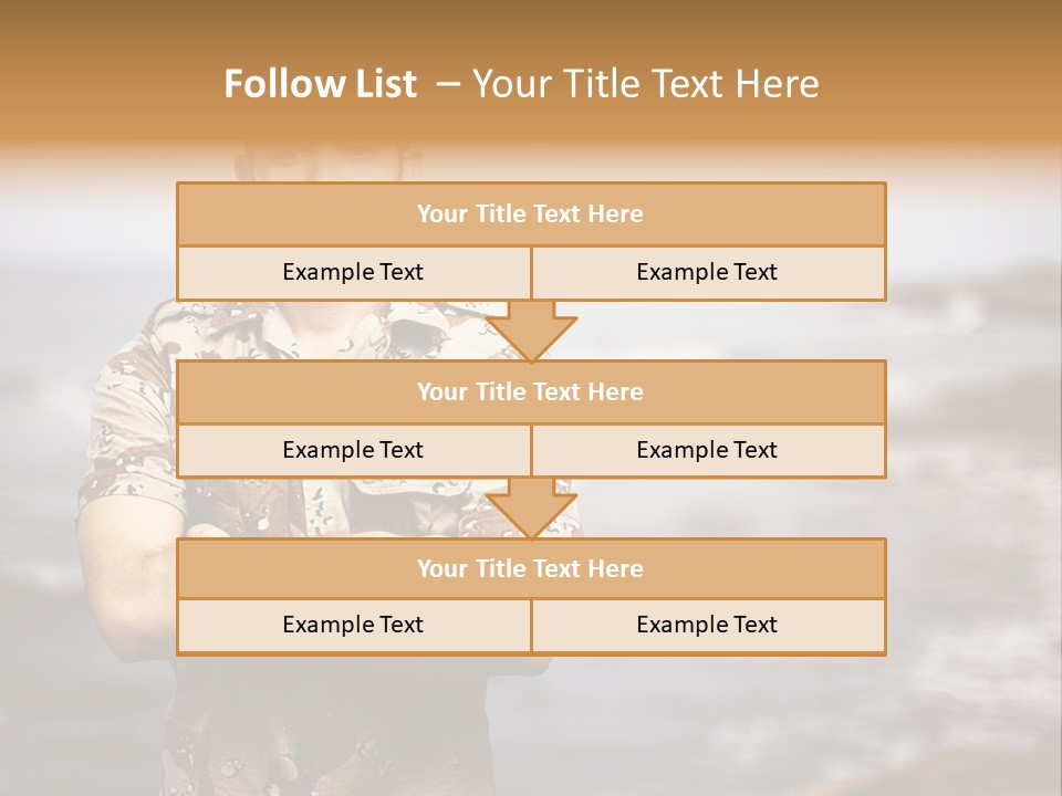 Tropical Iraq Army PowerPoint Template