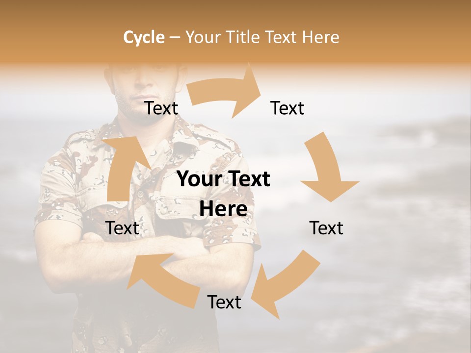 Tropical Iraq Army PowerPoint Template