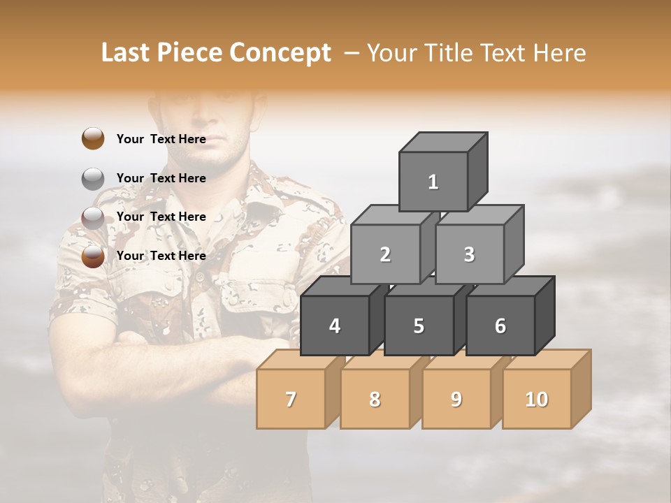 Tropical Iraq Army PowerPoint Template