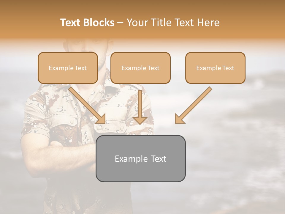 Tropical Iraq Army PowerPoint Template