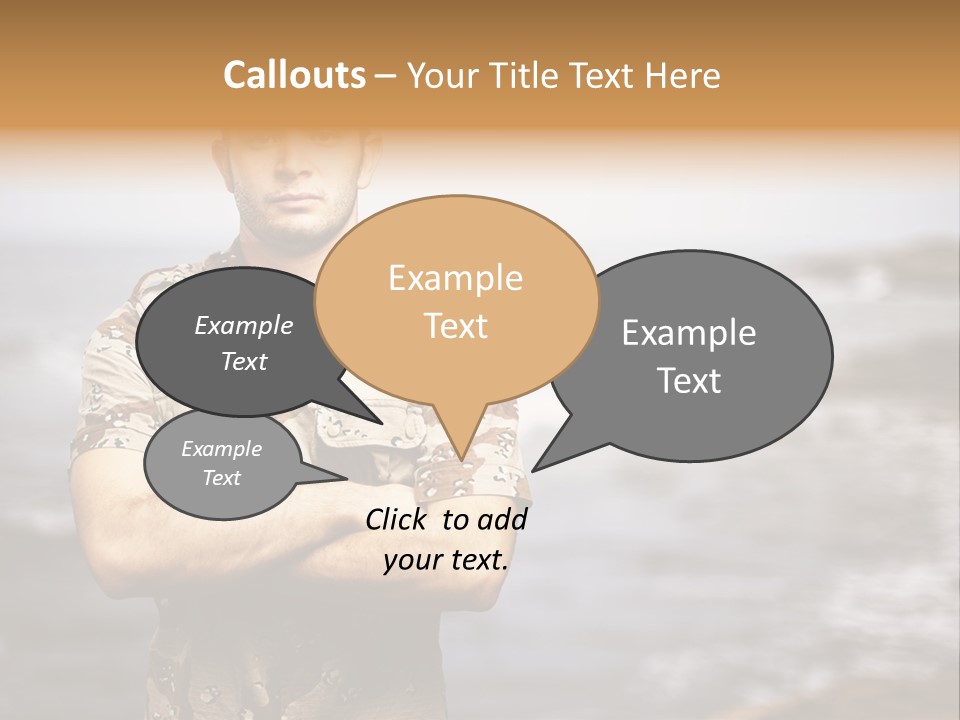 Tropical Iraq Army PowerPoint Template