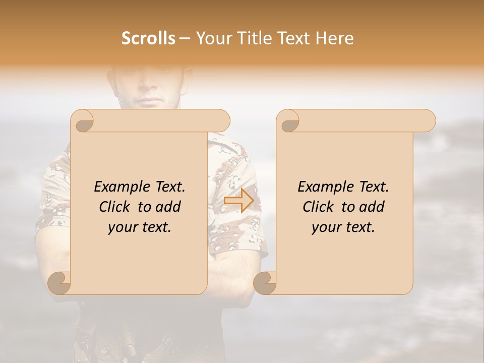 Tropical Iraq Army PowerPoint Template