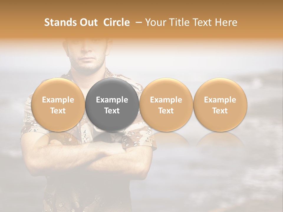 Tropical Iraq Army PowerPoint Template