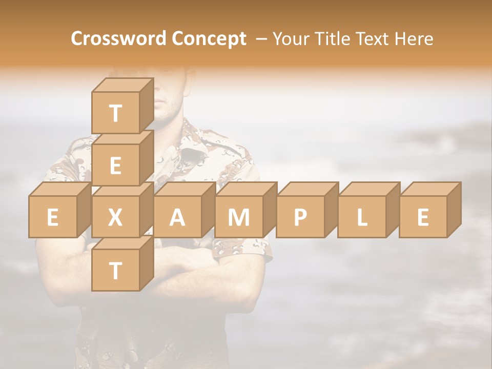 Tropical Iraq Army PowerPoint Template