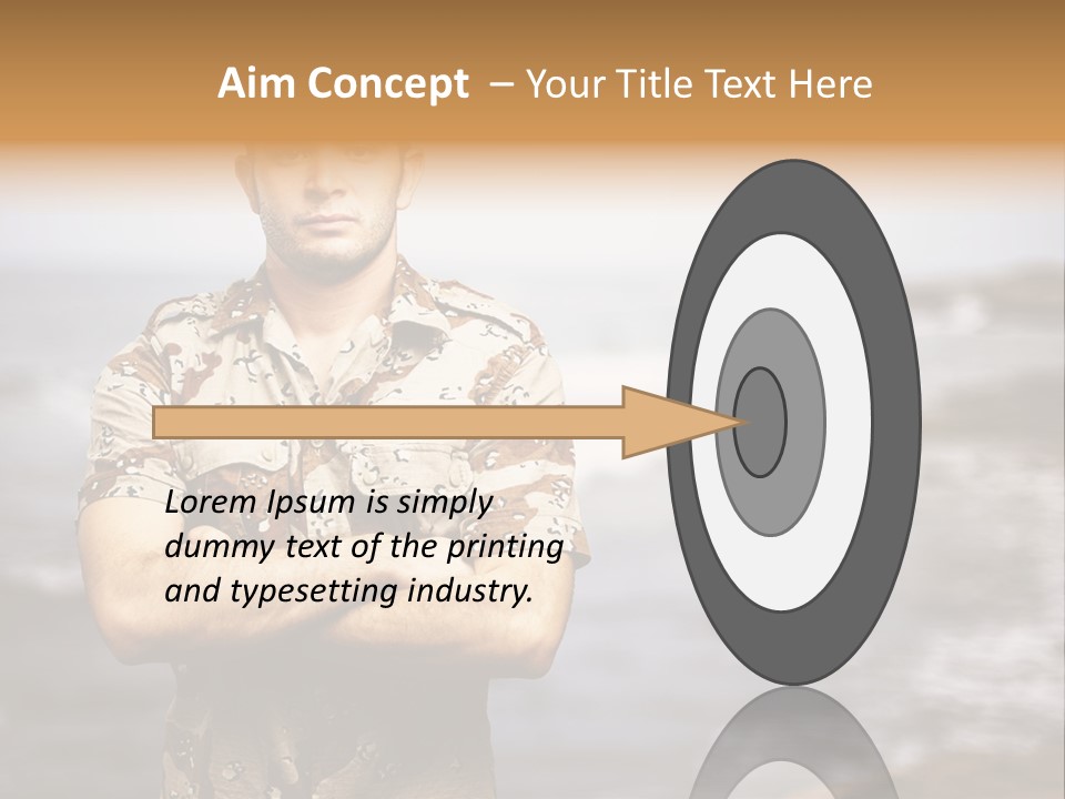 Tropical Iraq Army PowerPoint Template