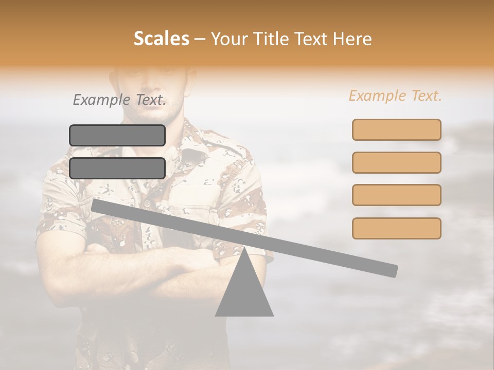 Tropical Iraq Army PowerPoint Template