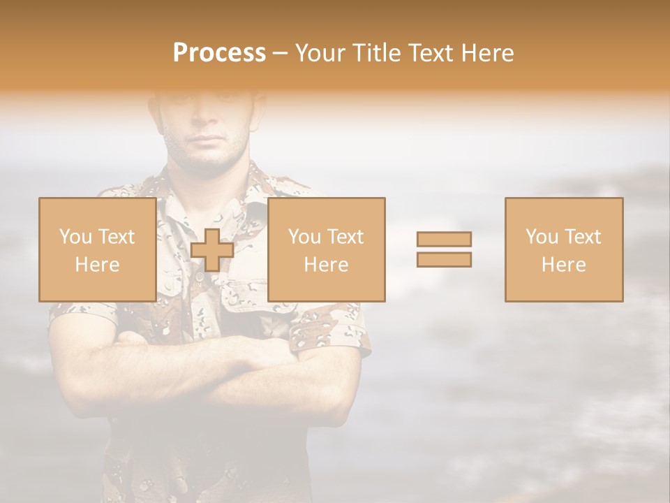 Tropical Iraq Army PowerPoint Template