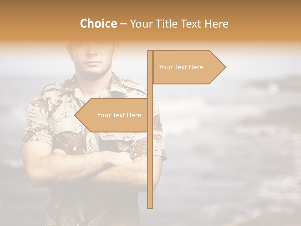 Tropical Iraq Army PowerPoint Template