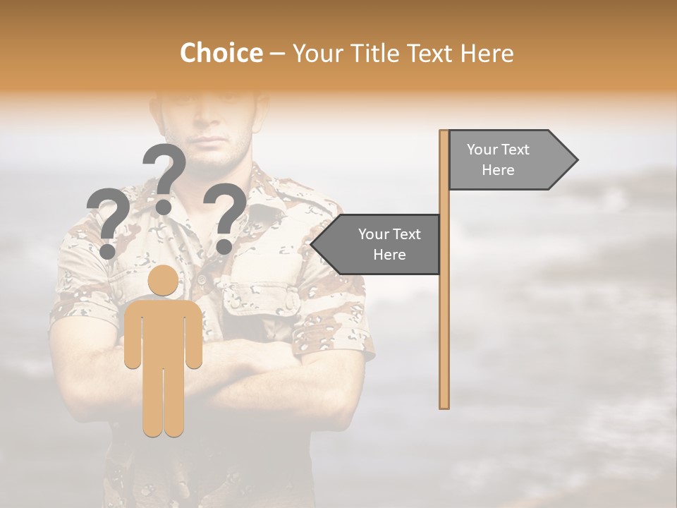 Tropical Iraq Army PowerPoint Template