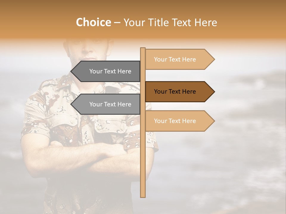 Tropical Iraq Army PowerPoint Template