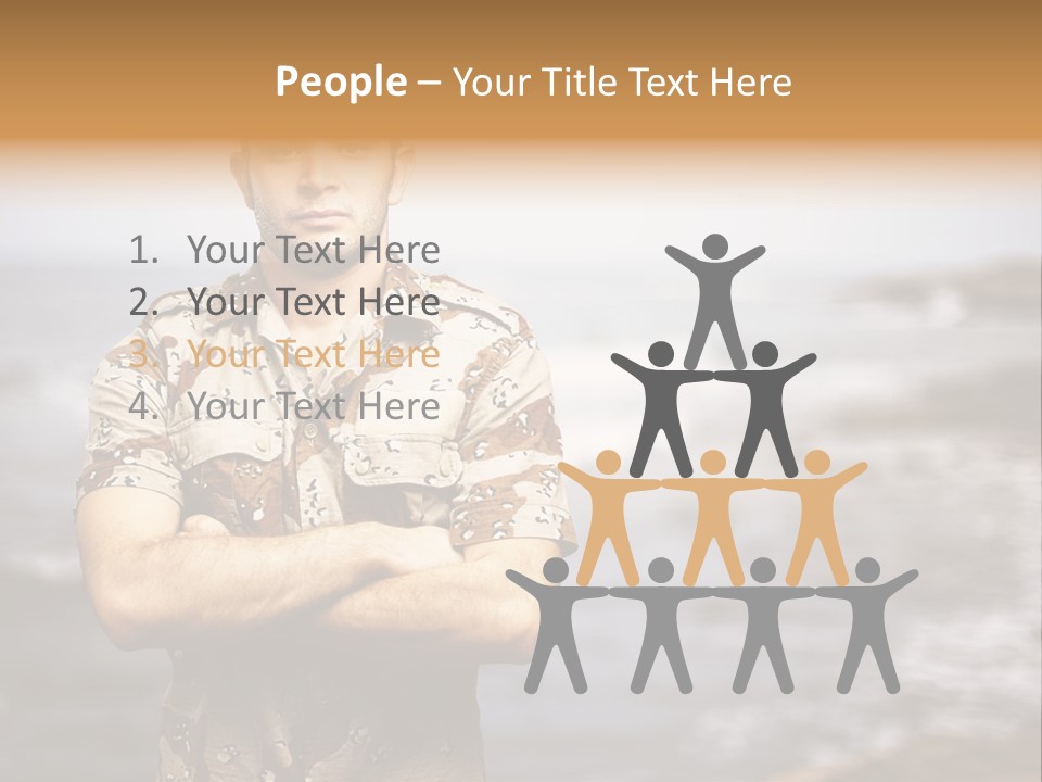 Tropical Iraq Army PowerPoint Template