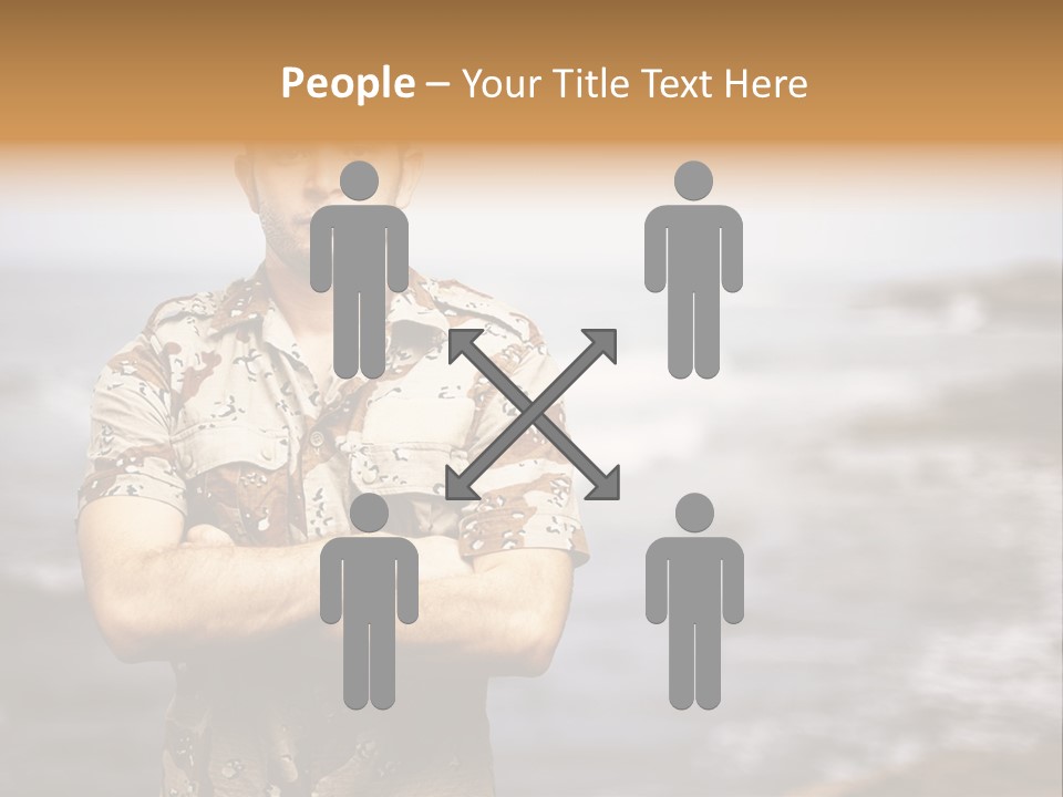 Tropical Iraq Army PowerPoint Template