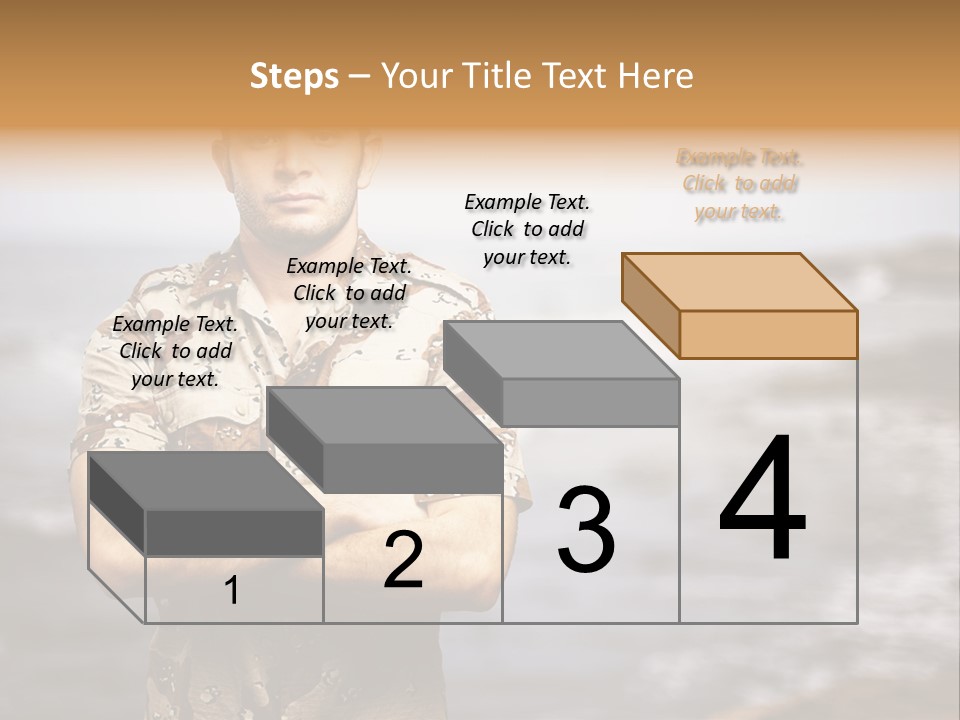 Tropical Iraq Army PowerPoint Template