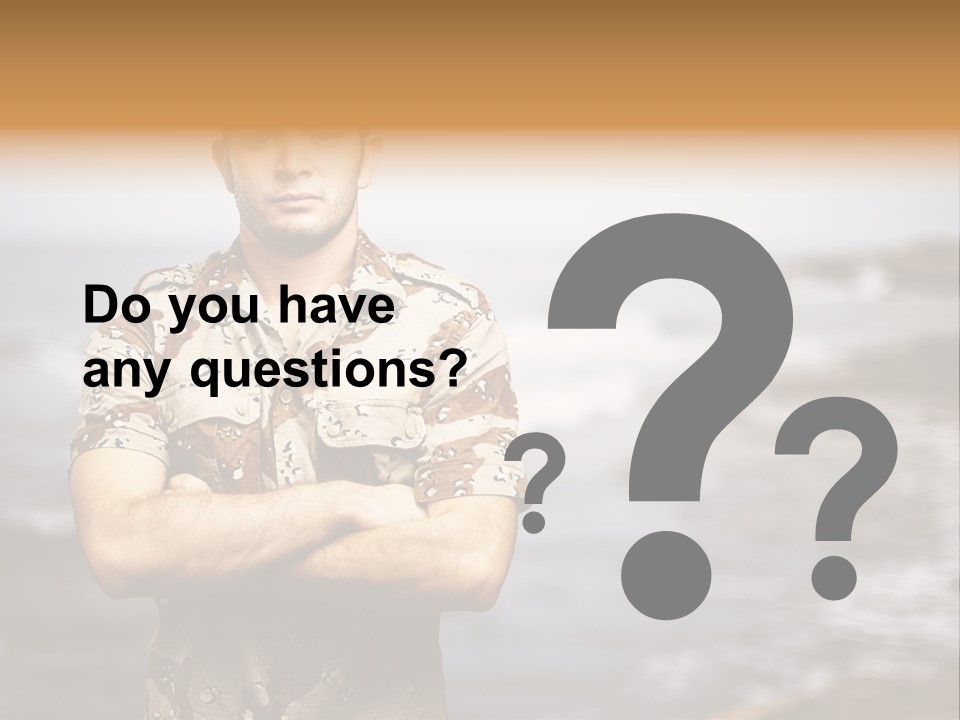 Tropical Iraq Army PowerPoint Template