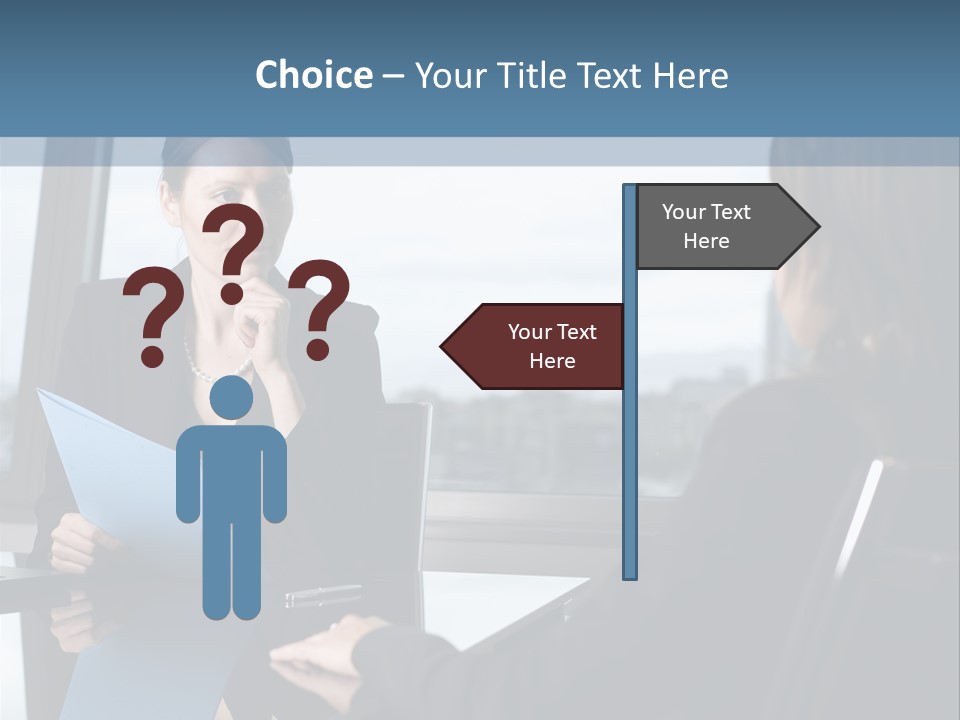 Negotiation Bank Consultant Consultant PowerPoint Template