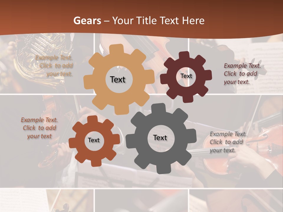 Music Sheet Musical Theater Music PowerPoint Template