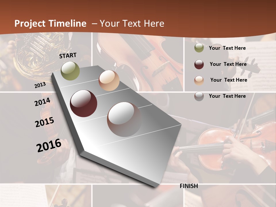Music Sheet Musical Theater Music PowerPoint Template