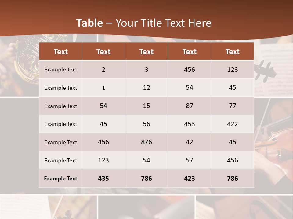 Music Sheet Musical Theater Music PowerPoint Template