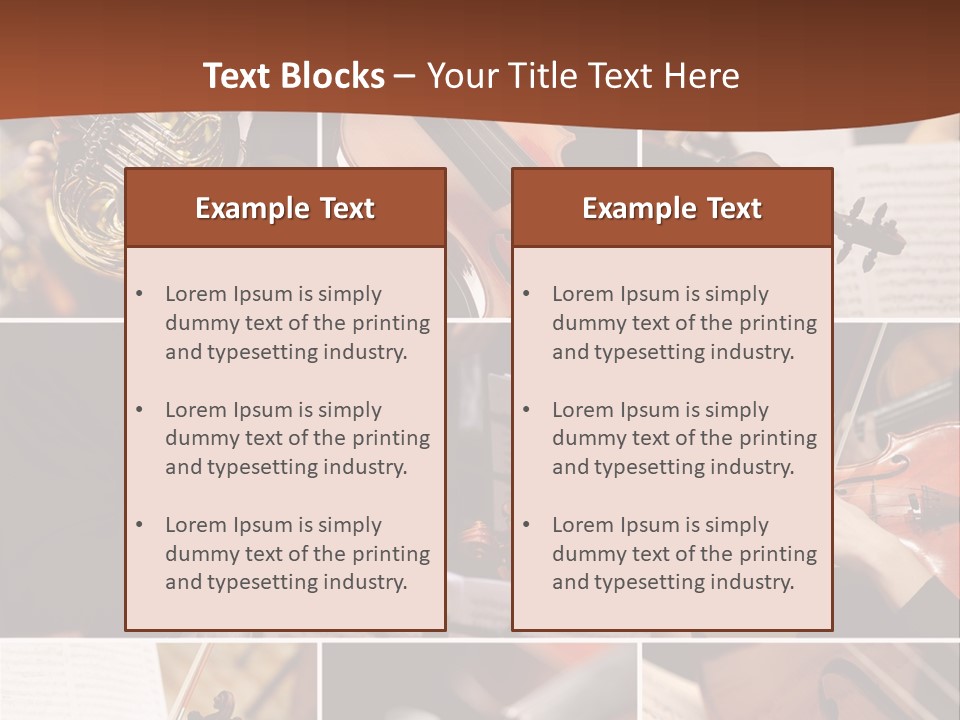 Music Sheet Musical Theater Music PowerPoint Template