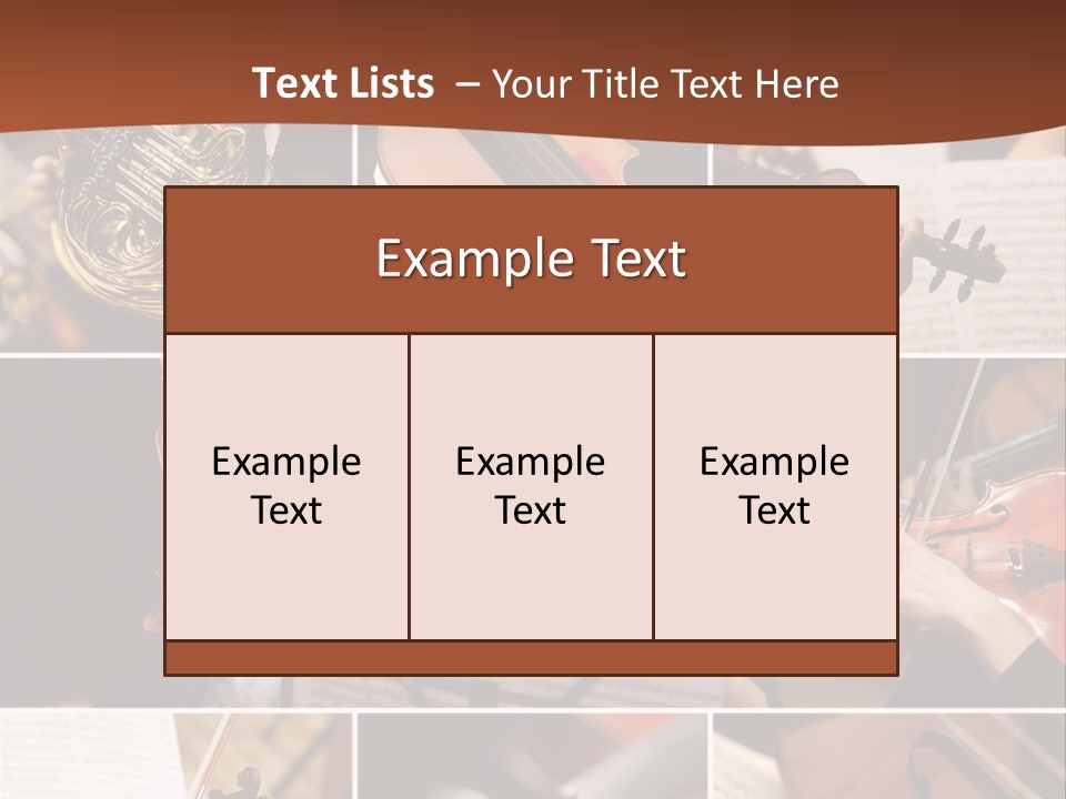 Music Sheet Musical Theater Music PowerPoint Template