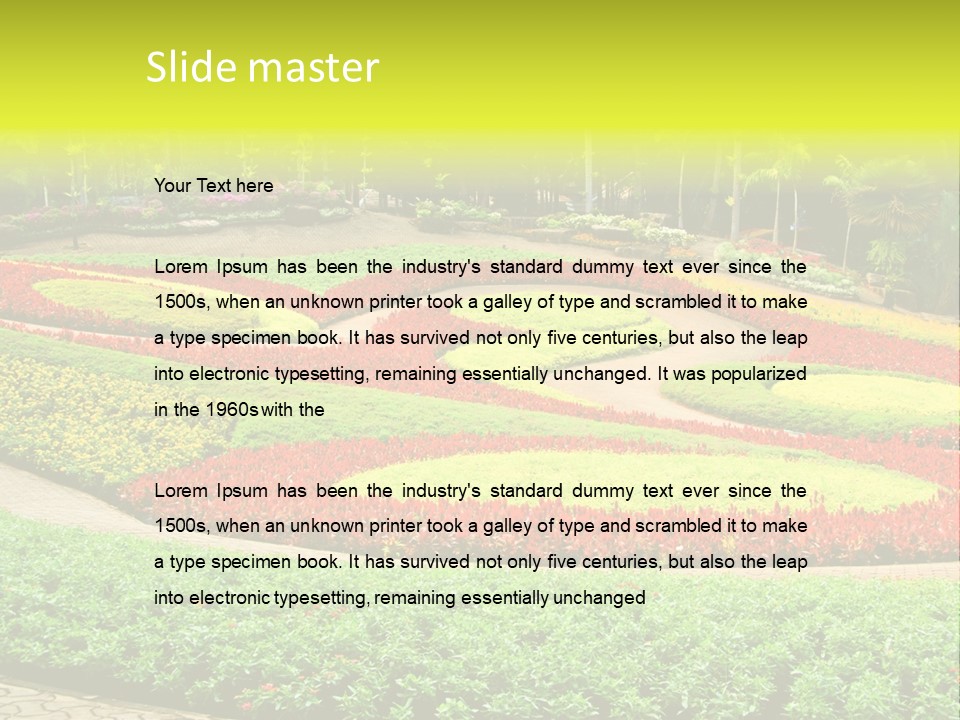 Beautiful Petal Nature PowerPoint Template