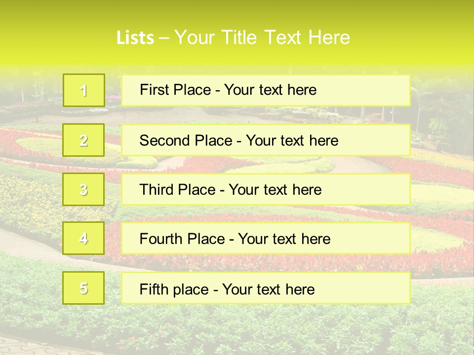 Beautiful Petal Nature PowerPoint Template