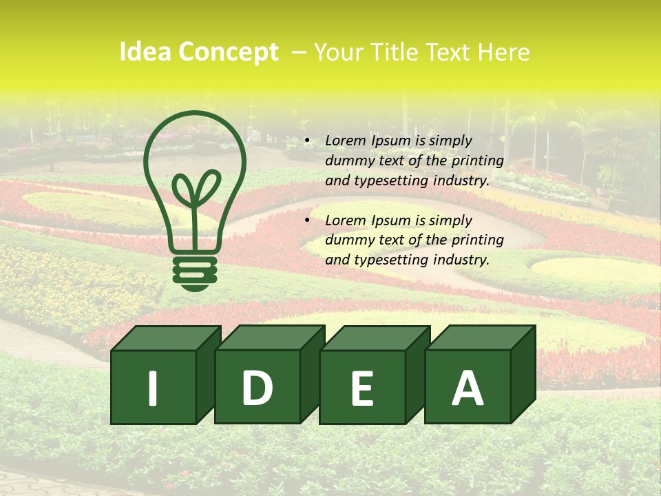 Beautiful Petal Nature PowerPoint Template