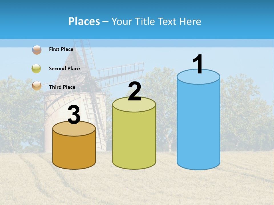 White Natural Rotating PowerPoint Template