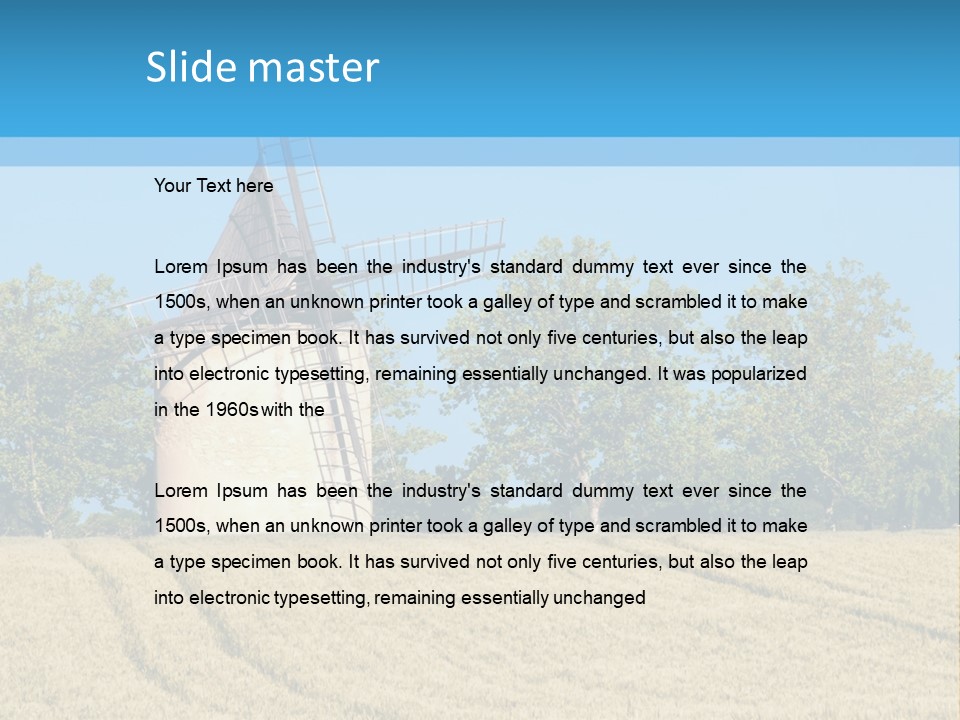 White Natural Rotating PowerPoint Template