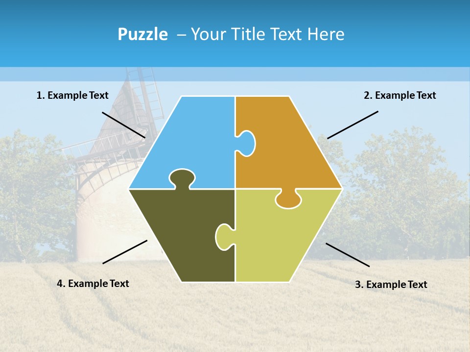 White Natural Rotating PowerPoint Template