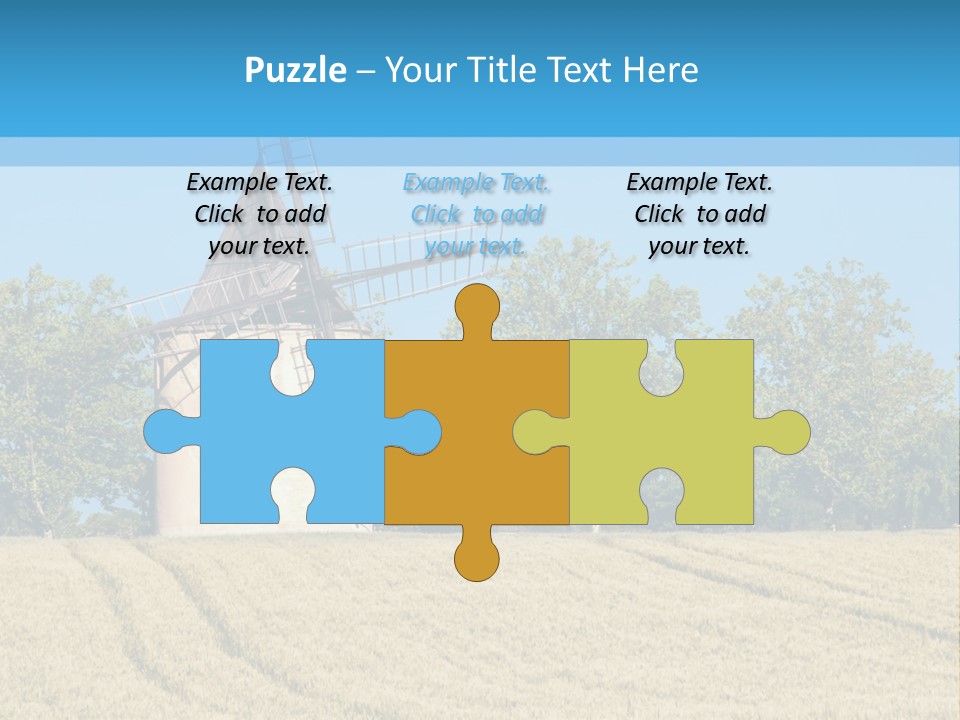 White Natural Rotating PowerPoint Template