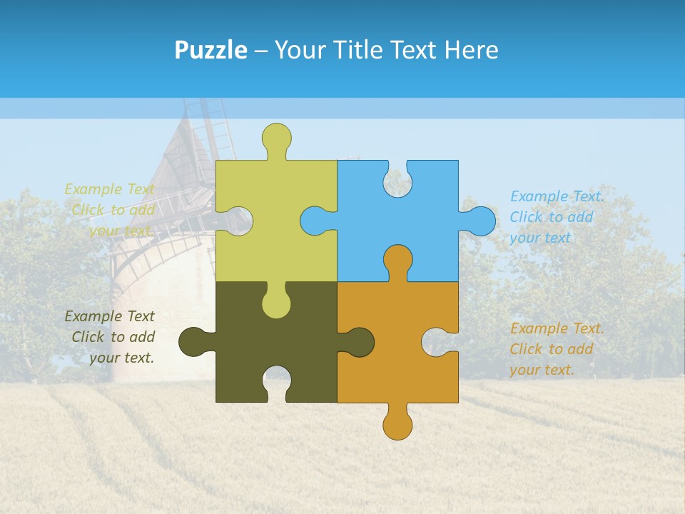White Natural Rotating PowerPoint Template