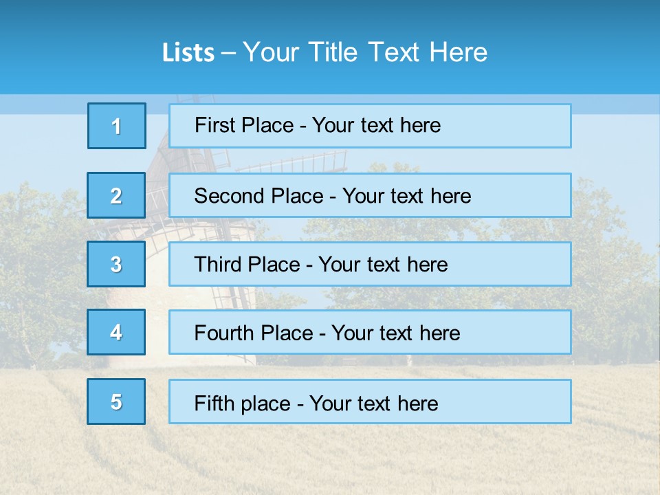 White Natural Rotating PowerPoint Template