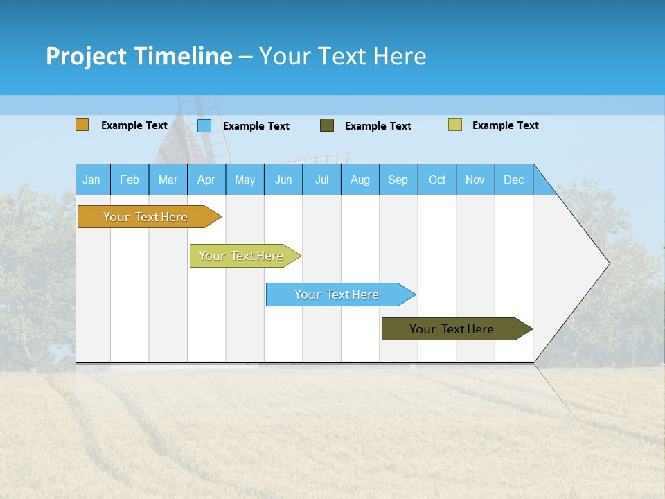 White Natural Rotating PowerPoint Template