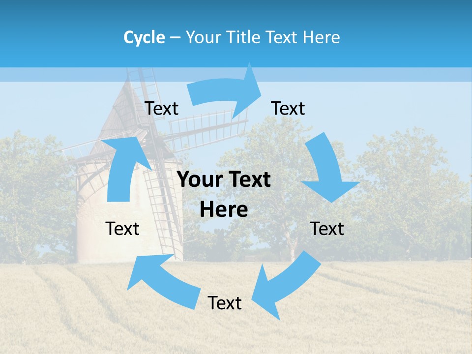 White Natural Rotating PowerPoint Template