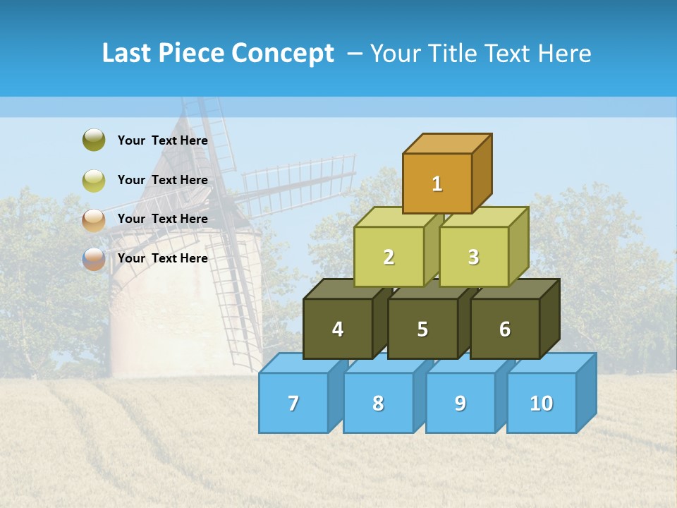 White Natural Rotating PowerPoint Template
