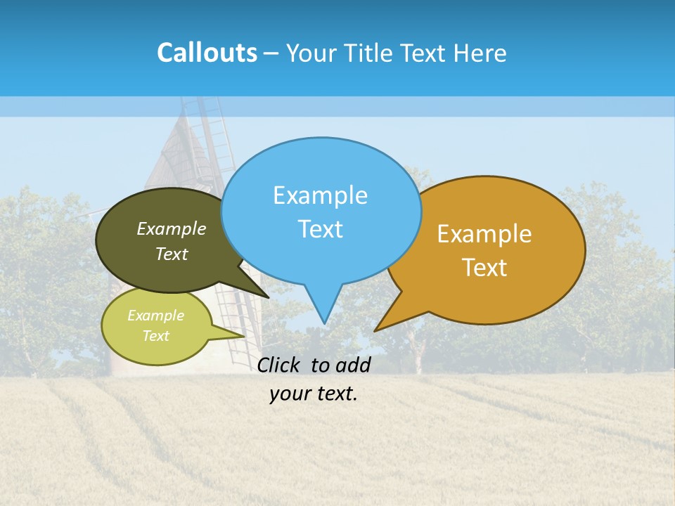 White Natural Rotating PowerPoint Template
