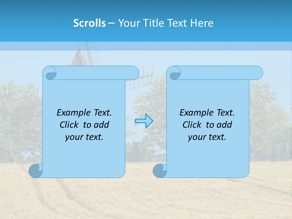 White Natural Rotating PowerPoint Template