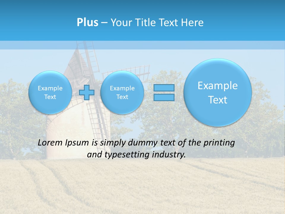White Natural Rotating PowerPoint Template