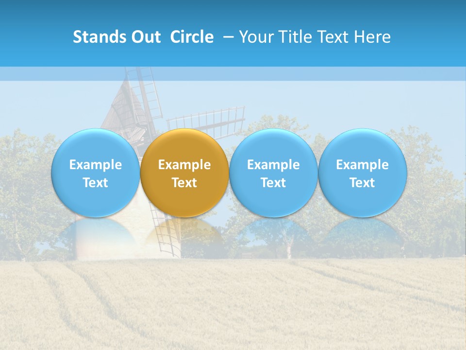 White Natural Rotating PowerPoint Template