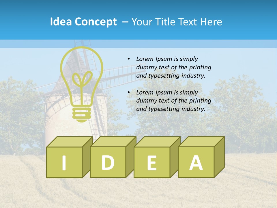 White Natural Rotating PowerPoint Template