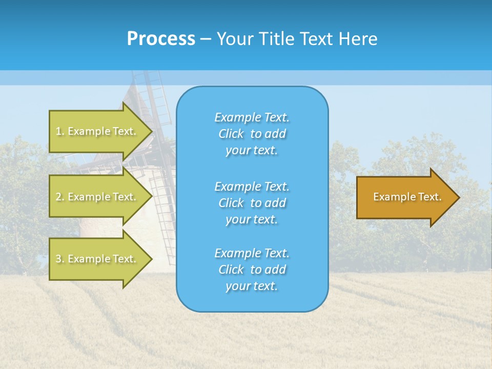 White Natural Rotating PowerPoint Template
