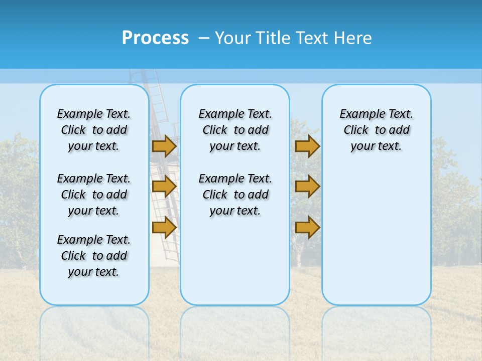 White Natural Rotating PowerPoint Template