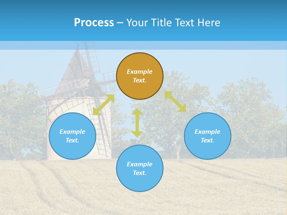 White Natural Rotating PowerPoint Template