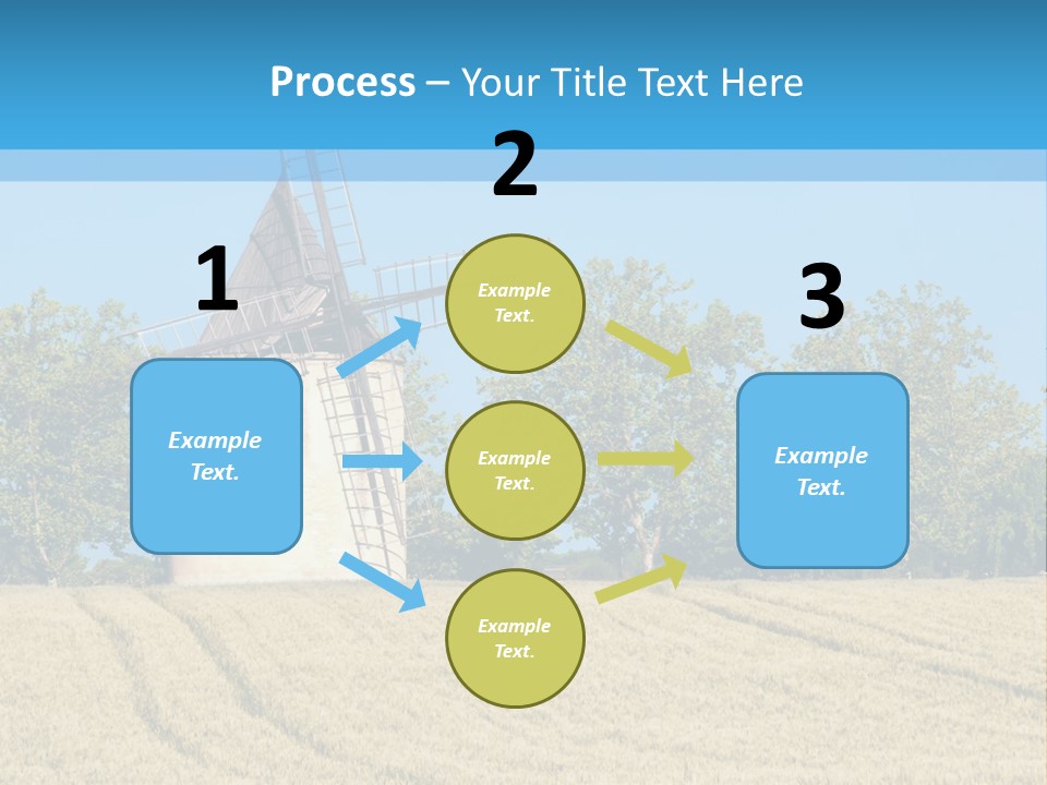 White Natural Rotating PowerPoint Template