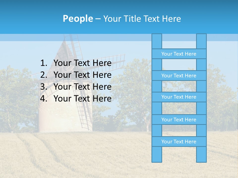 White Natural Rotating PowerPoint Template