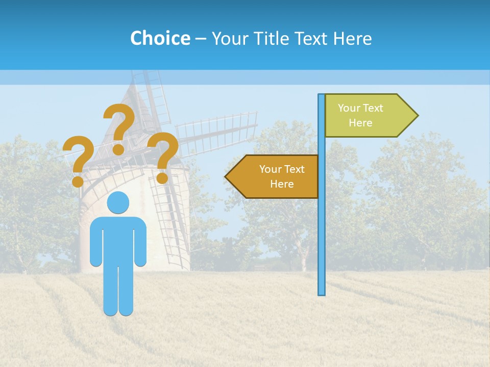 White Natural Rotating PowerPoint Template